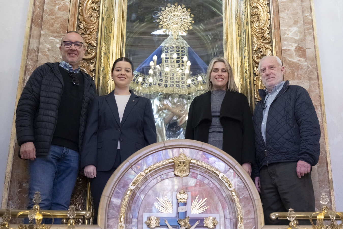 Marta Barrachina acompaña al Colegio Apostólico de Castellón en la tradicional misa celebrada en el Camerín de la Basílica del Lledó